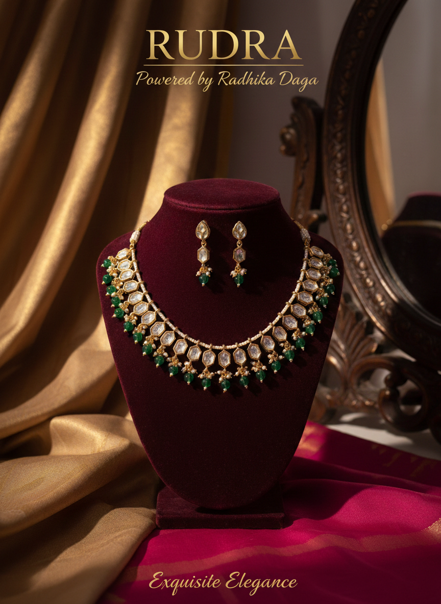Exquisite Elegance Kundan Necklace Set