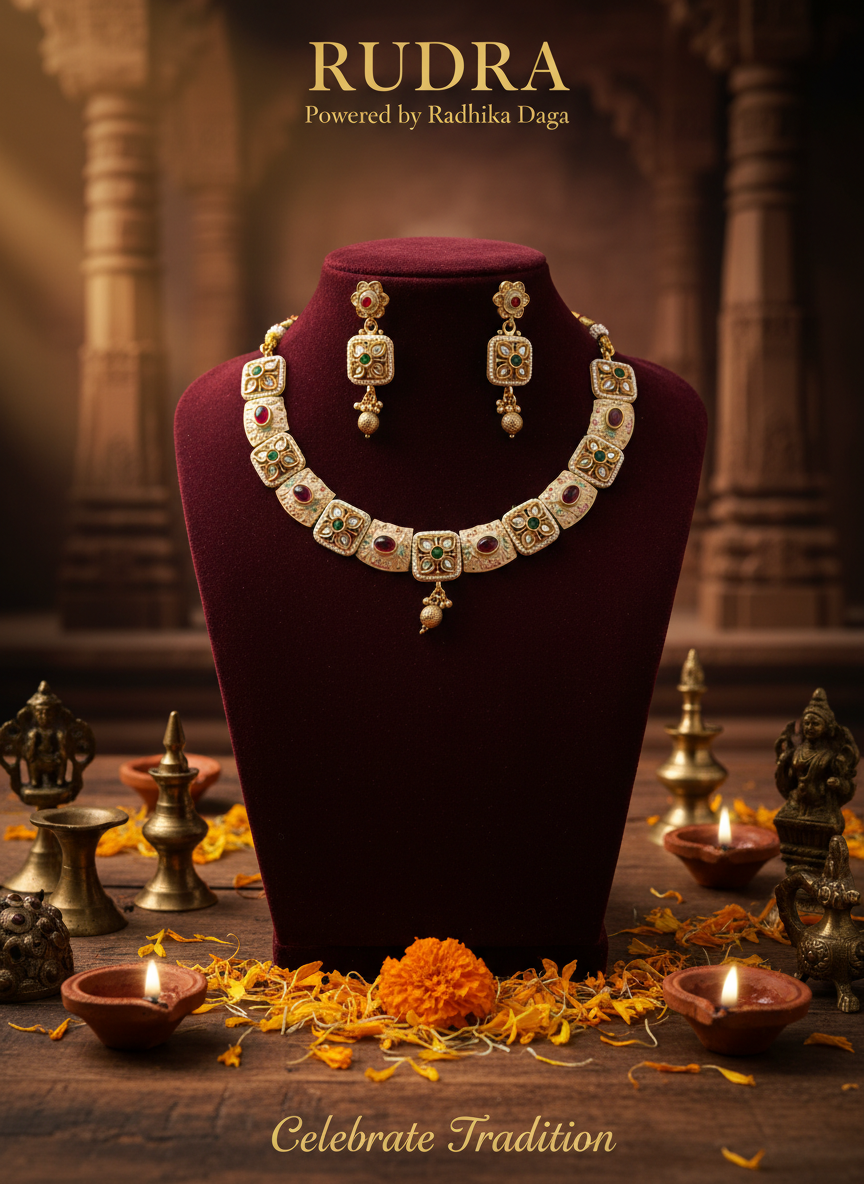 Celebrate Tradition Meenakari Necklace Set