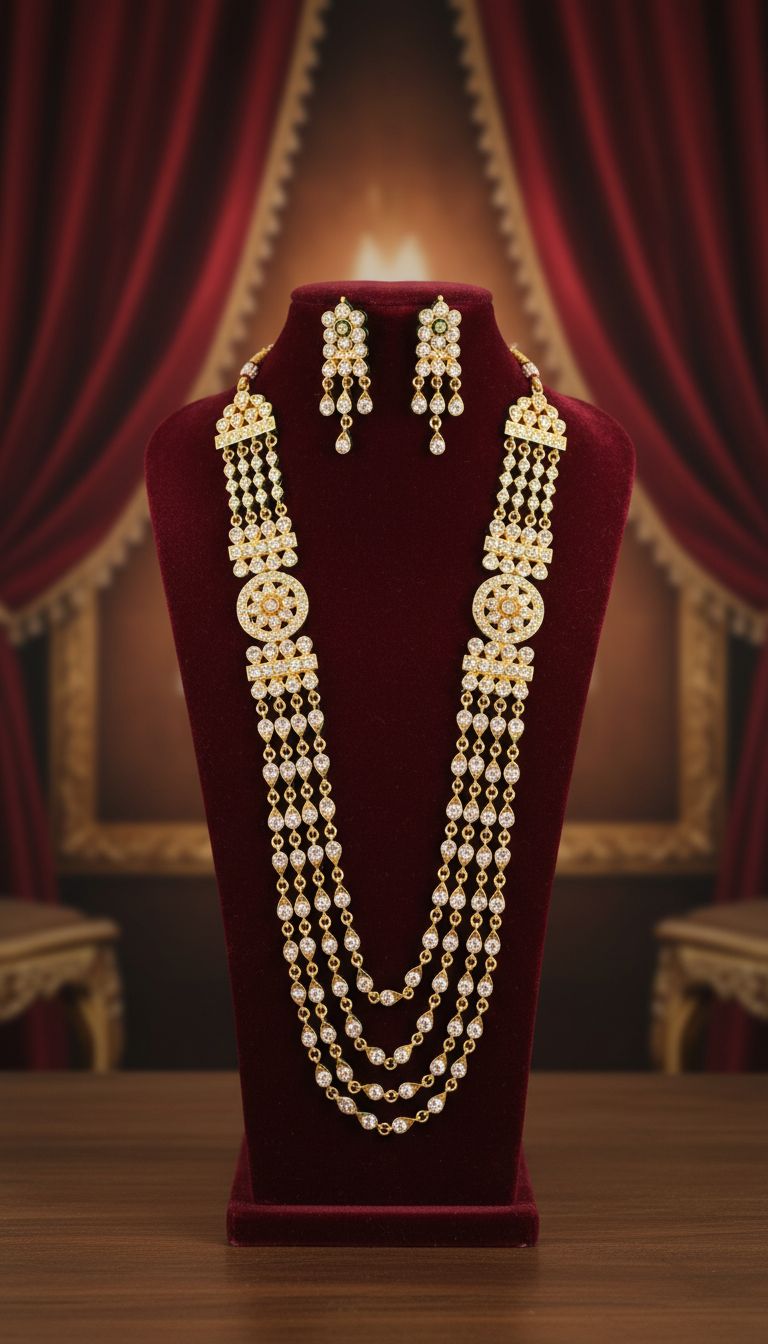BIKANERI JADAU RANI HAAR WITH EARRINGS