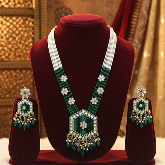 Kundan long set