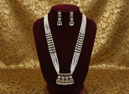 Meenakari long pendal