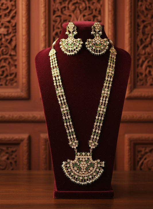 Bikaner jadau Meena long set